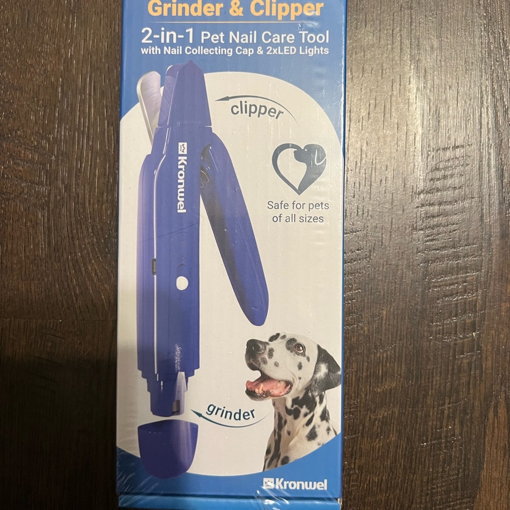 Kronwel Blue Pet Nail Grinder & Clipper